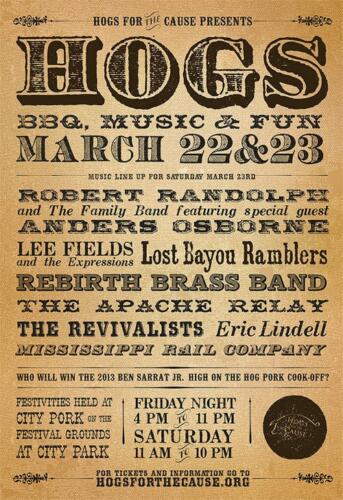 2013 Hogs Poster